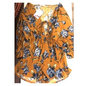 Mustard Yellow Romper